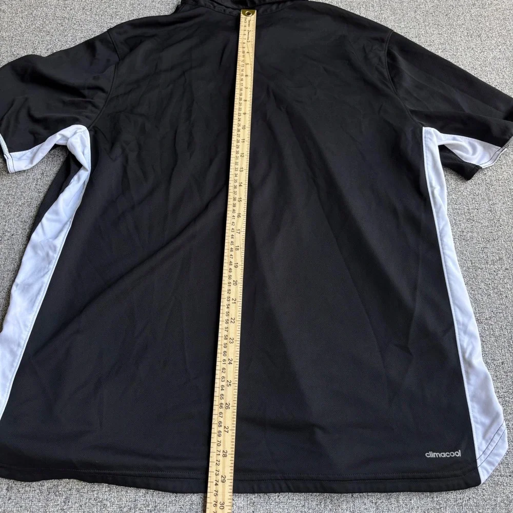 Mercer Bears Adidas Polo Shirt Men XL Black Climacool Short Sleeve Athletic Logo